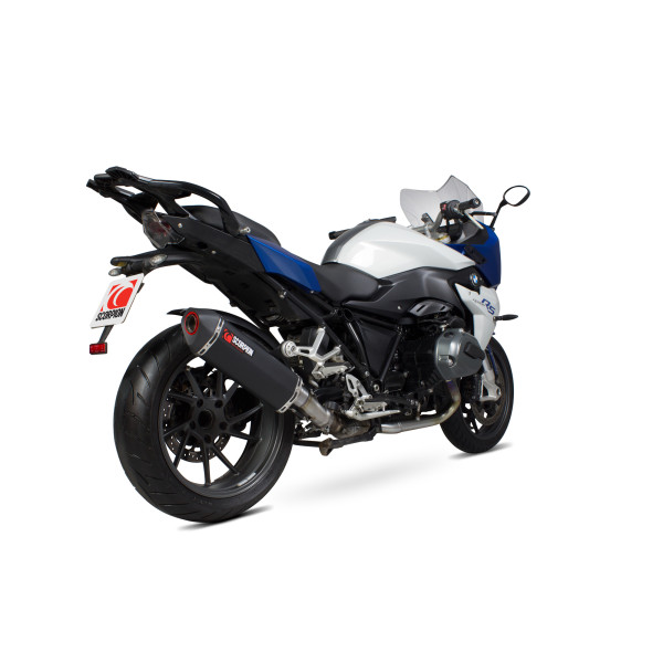 Scorpion Exhaust BMW R1200 R / R1200 RS 2015 - 2018 Serket Parallel Slip-on Black Ceramic Coated Sleeve